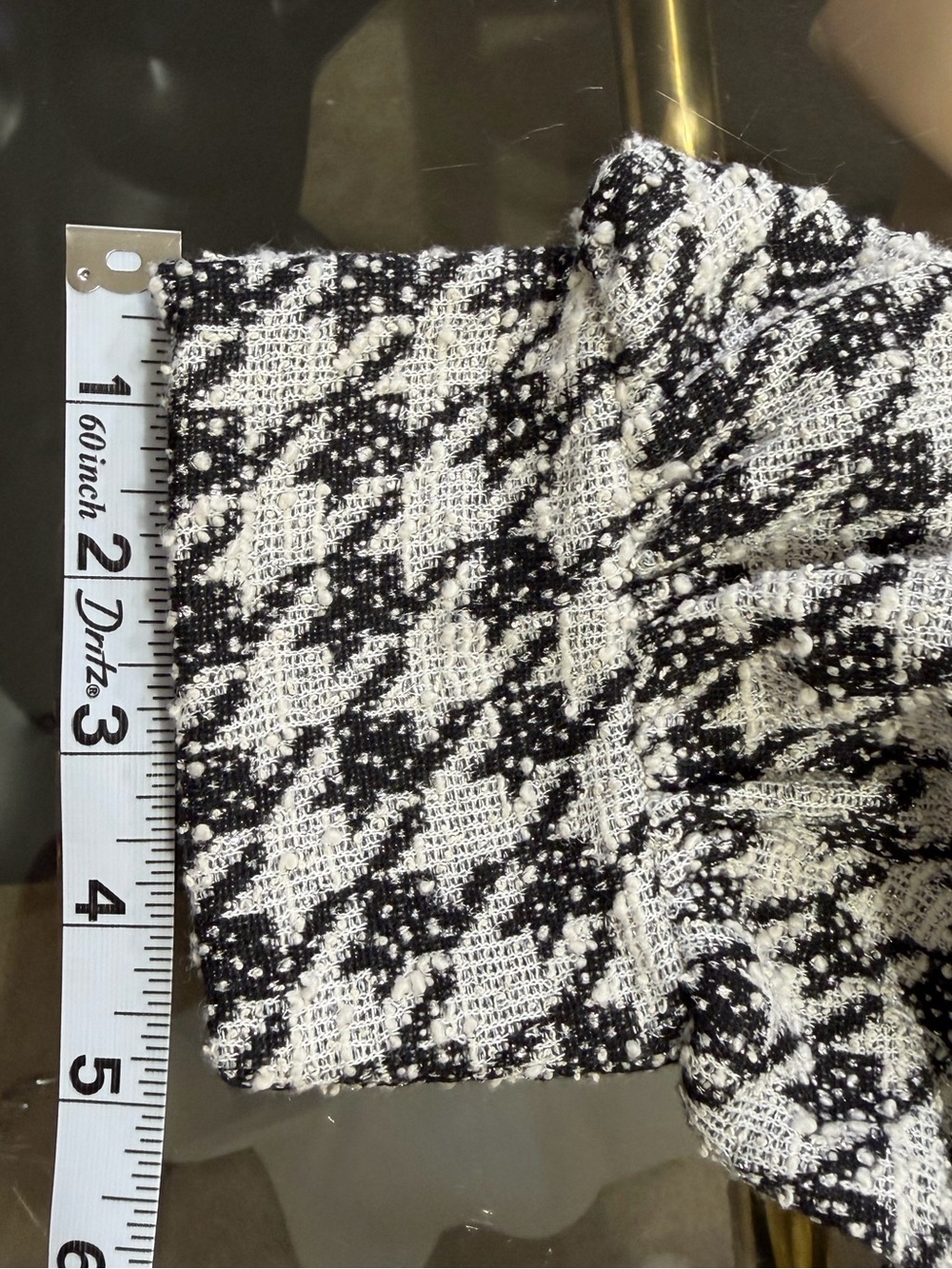 Ann Taylor Black & White Houndstooth Mock Neck Sweater - Picture 7 of 7